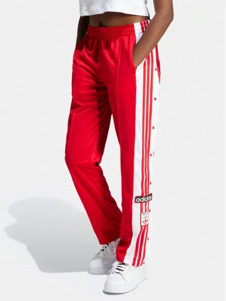 Donji dio trenirke adidas Originals Adibreak Pant crvena s uzorkom bijela