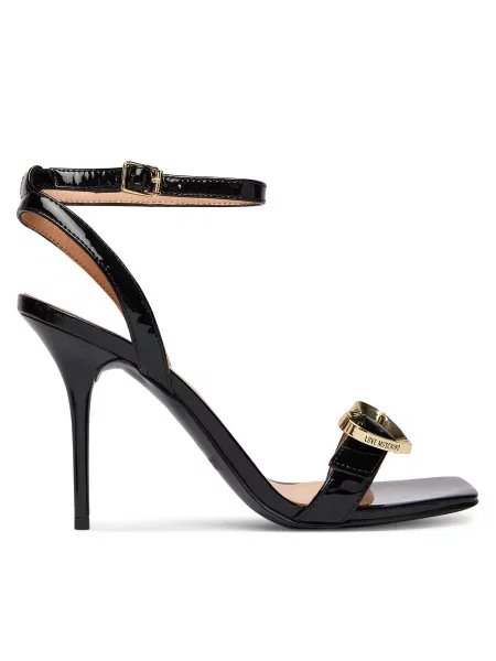 LOVE MOSCHINO Sandale crna