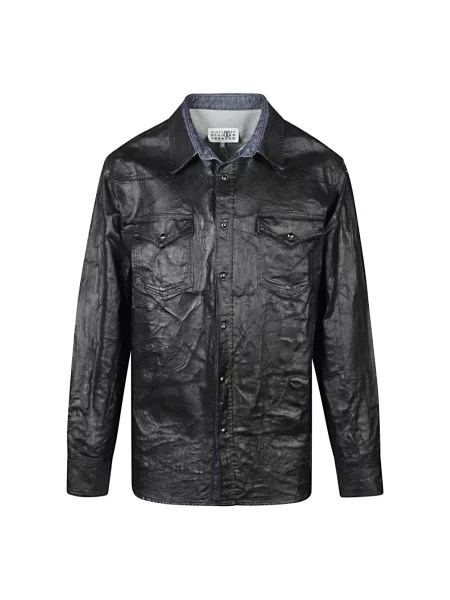 Kurtka koszulowa Mm6 Maison Margiela czarna