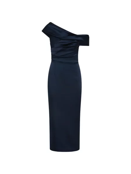 Rochie midi Rebecca Vallance asimetrică albastru