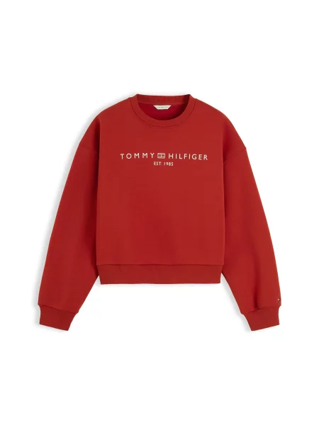Tommy Hilfiger Hanorac Roșu închis alb