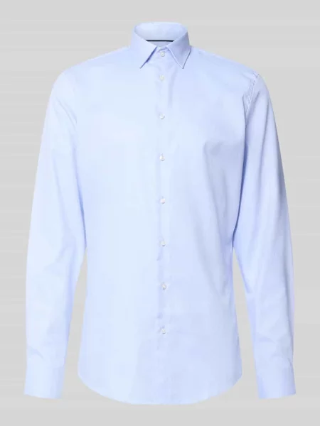 Koszula o kroju slim fit biznes z kołnierzykiem typu kent Jake*s błękitna