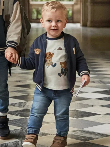 Mayoral Detské rifle soft denim jogger modrá