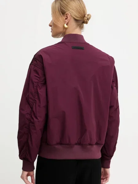 Patrizia Pepe kurtka bomber przejściowa bordowy