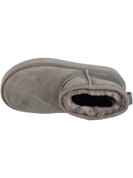 Dámske snehule EMU Australia Stinger Micro Flatform charcoal sivá