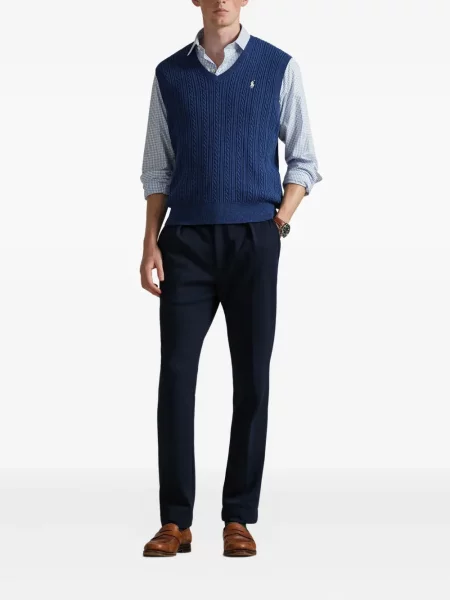 Μικρός πλεκτά σορτς Polo Ralph Lauren με κέντημα λευκό