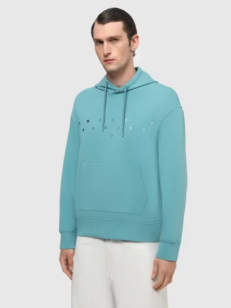 Худі Emporio Armani блакитний