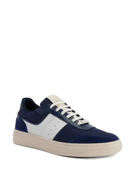 Sneakerși Giuseppe Zanotti din piele albastru