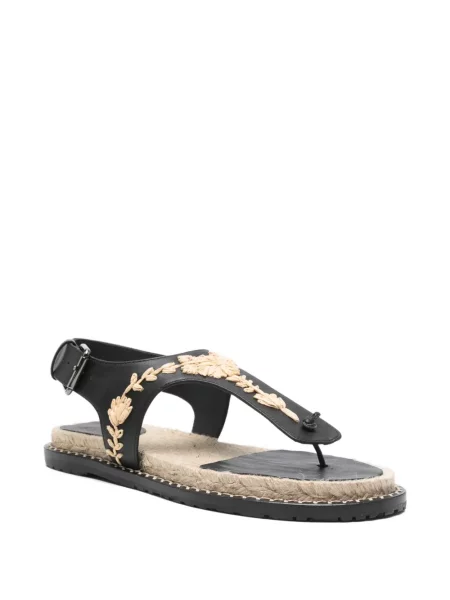 Sandale Castaner cu model floral negru