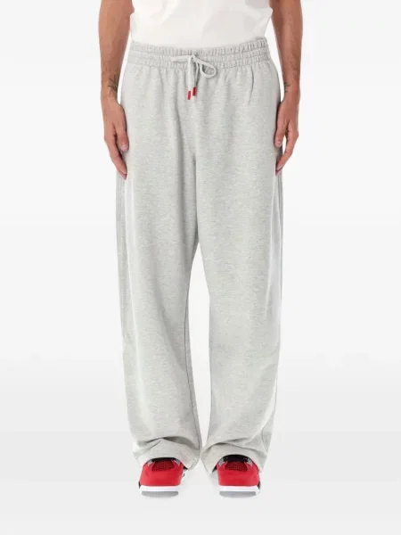 Pantaloni Jordan alergare cu autograf cu cordon gri