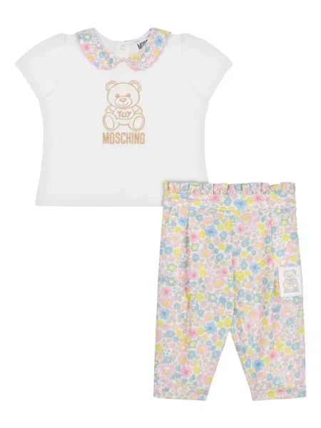 Dětské kalhoty Moschino bílé