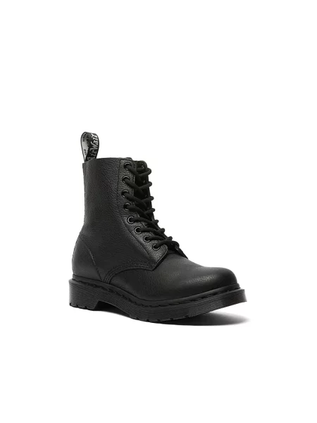 Dr. Martens workery skórzane Pascal MONO na płaskim czarny