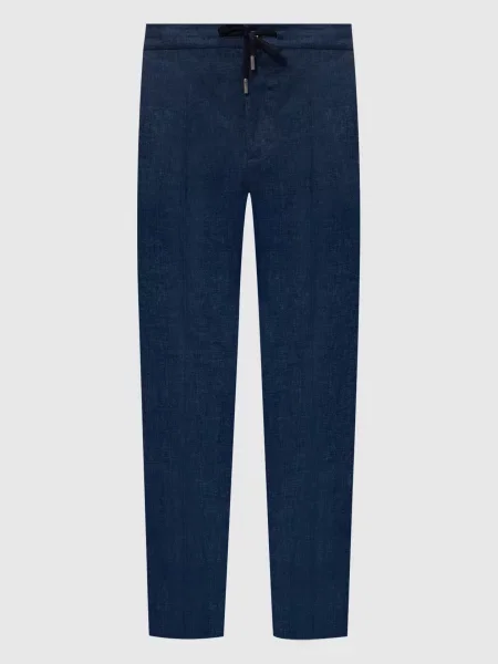 Штани з льону Capobianco сині