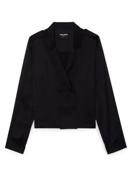 Bluză Zadig&voltaire cu două rânduri de nasturi negru