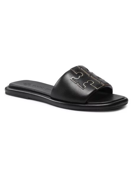Natikači Tory Burch Doublet Sport Slide Perfect Black/Gold