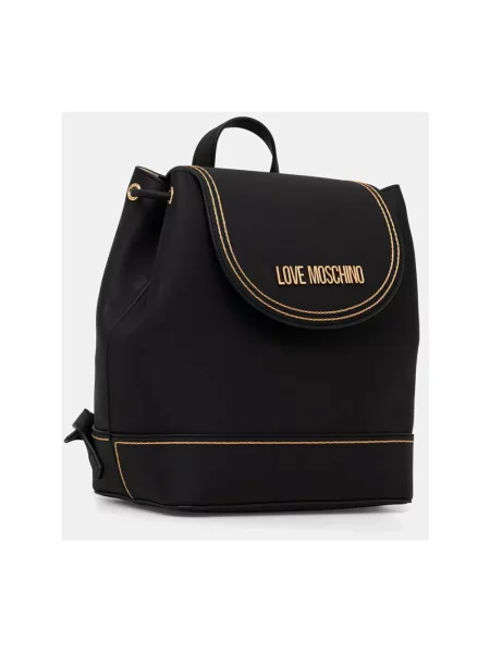 Love Moschino plecak z imitacji skóry czarny