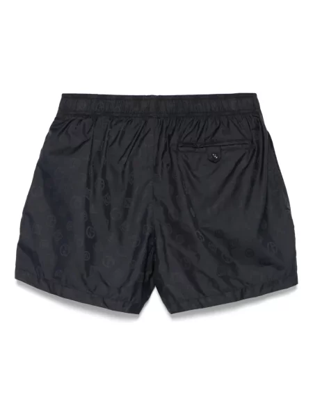 Pantaloni scurți Giorgio Armani cu autograf albastru