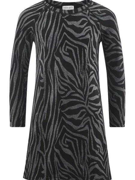 Happy girls Rochie gri metalic negru