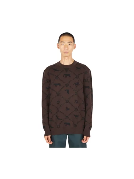 Sweter Capasa Milano brązowy