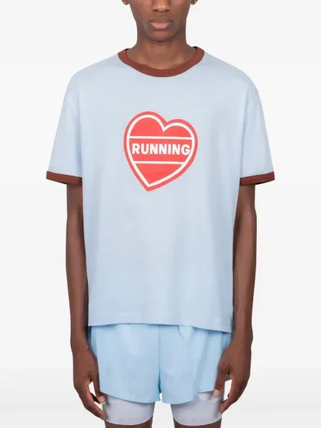Tricou Alex Zono cu imagine cu motiv cu inimi albastru