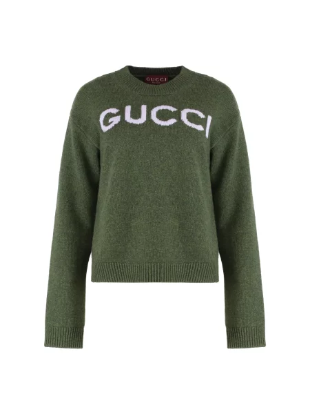 Sweter Gucci wełniany zielony