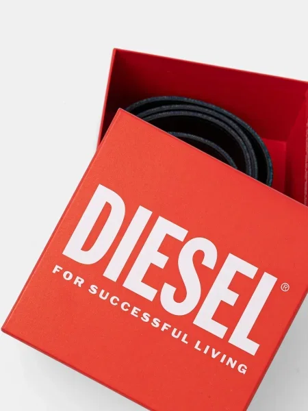 Diesel curea OVAL D LOGO W albastru