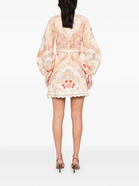 Rochie mini Zimmermann cu model floral cu imagine de costum