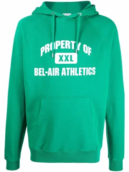 Hanorac cu glugă Bel-air Athletics cu imagine verde
