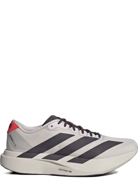 Șlapi Adidas Cloudfoam cu șireturi din dantelă cu perforații gri