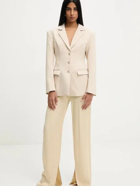 Піджак Answear.LAB однобортний однотонний бежевий