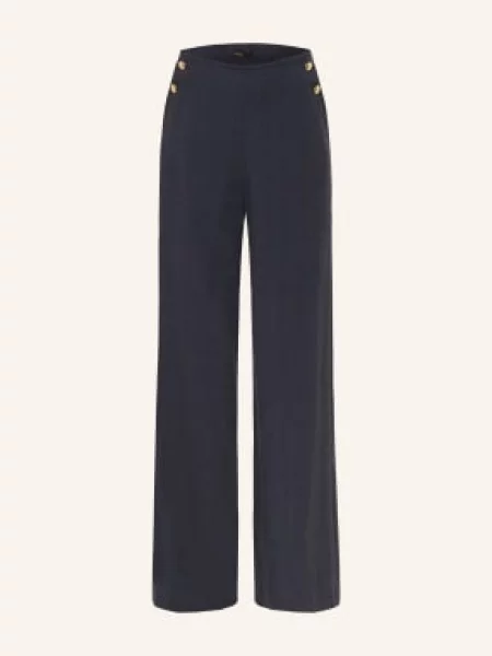 Maje Spodnie Z Lnu blau