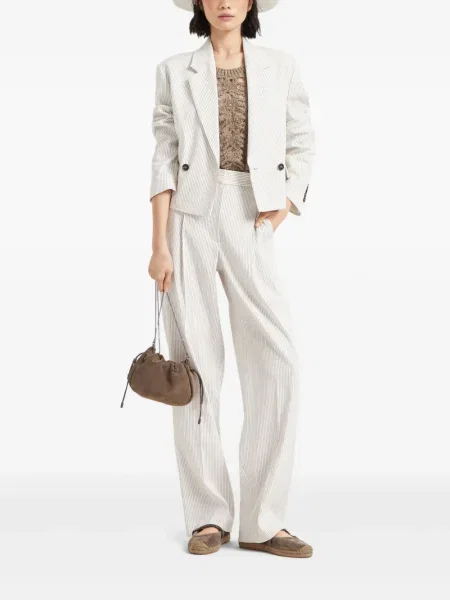 Pantaloni Brunello Cucinelli alb