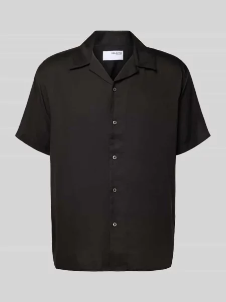 Koszula casualowa o kroju relaxed fit z lyocellu Selected Homme czarna