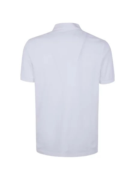 Tricou polo Fred Perry cu broderie alb