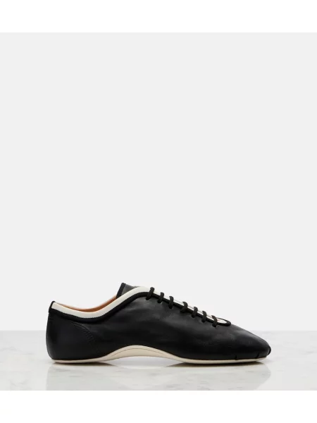 Sneakerși Dries Van Noten din piele negru