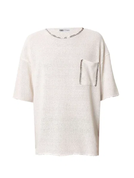 VAMOS CLO Tričko Lantana antracitová / offwhite