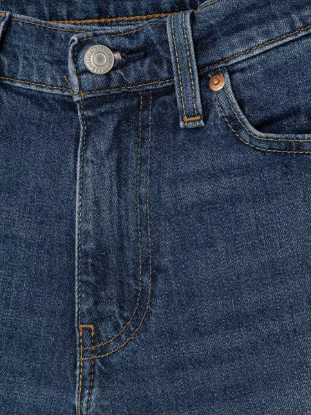 Vestă denim Levi's® cu glugă de flanelă albastru
