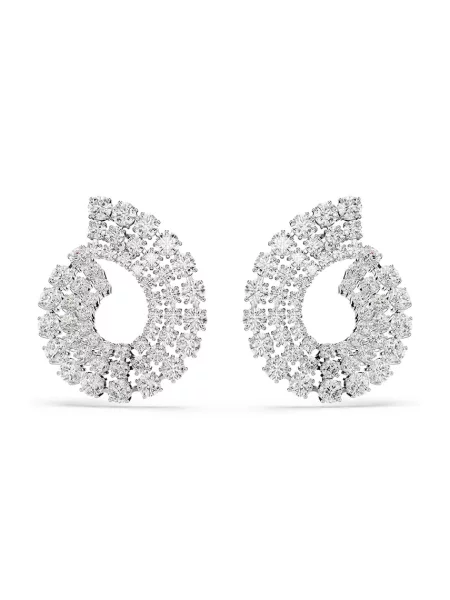 Swarovski cercei MATRIX argintiu