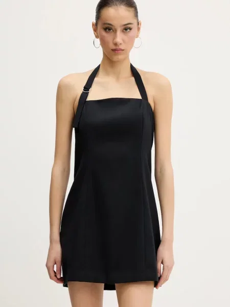 Haljina Abercrombie & Fitch mini uski kroj crna