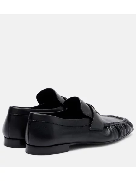 Pantofi loafer Christian Louboutin din piele negru
