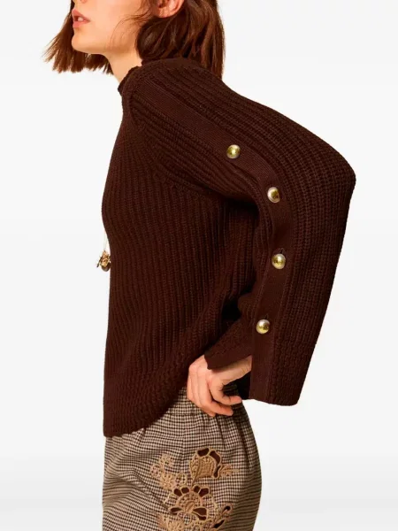 Lung pulover Twinset maro