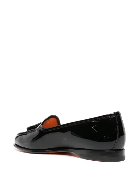 Pantofi loafer Santoni din piele negru