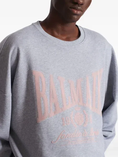 Pulover Balmain cu imagine gri