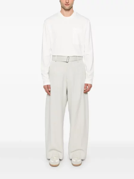 Kerek nyakú póló Jil Sander fehér