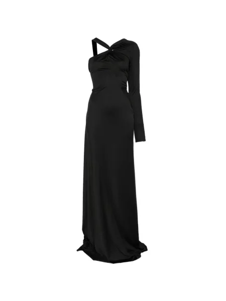 Rochie Victoria Beckham asimetrică negru