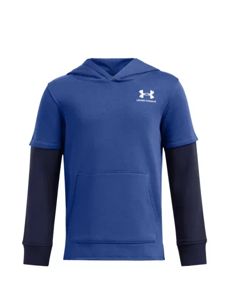 Bluza z kapturem dziecięca Under Armour niebieska