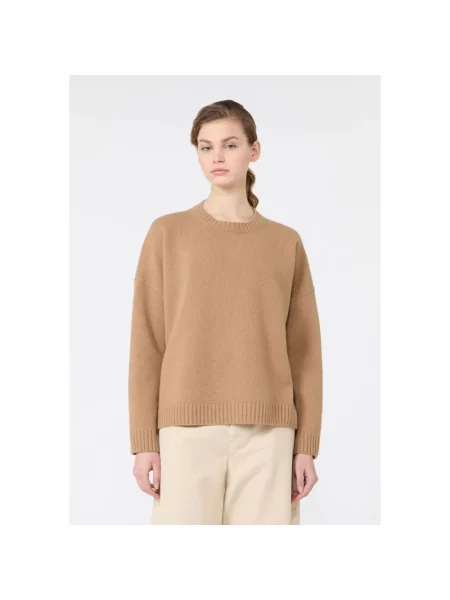 Sweter Weekend Max Mara wełniany beżowy