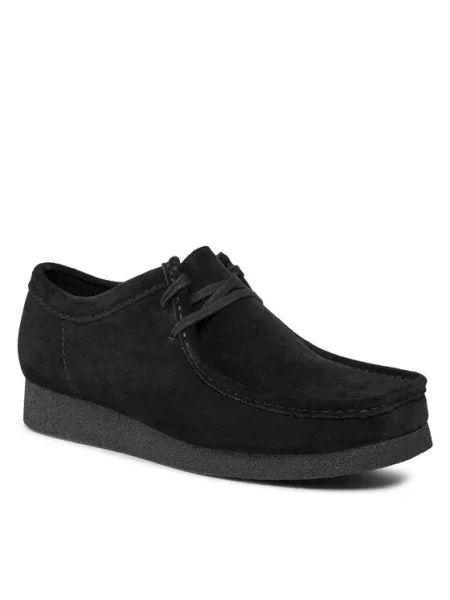 Clarks Poltopánky Wallabee Evo čierna