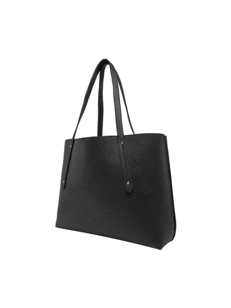Torba tote z imitacji skóry model ‘Brenton’ Guess czarna