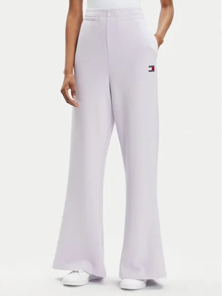 Tommy Jeans Pantaloni trening Wide Leg violet